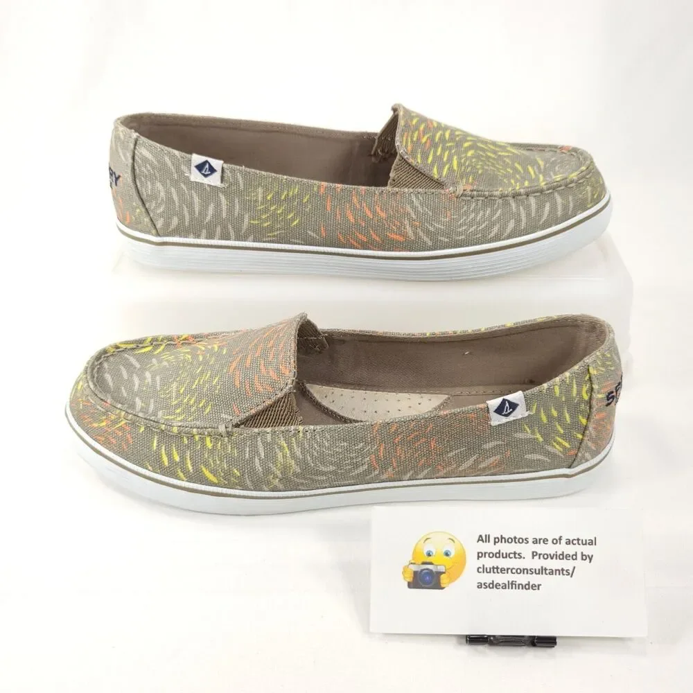 Sperry Top Sider Slip On Casual Loafer Shoe Womens Size 7 STS95830 Gray